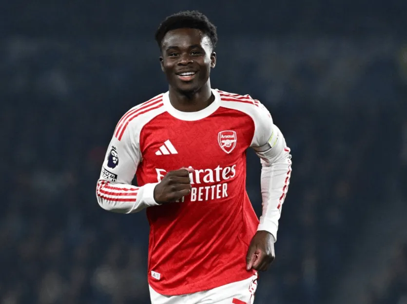 Starrysky Spor-萨卡本场打进1球，对抗14胜4，2拦截1抢断12次丢失球权